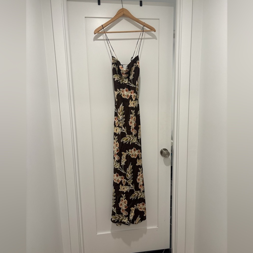 Faithfull the Brand Black Floral Maxi Dress - Picture 3 of 9